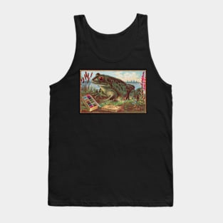 Vintage sewing machine thread advertisement with frog Tank Top